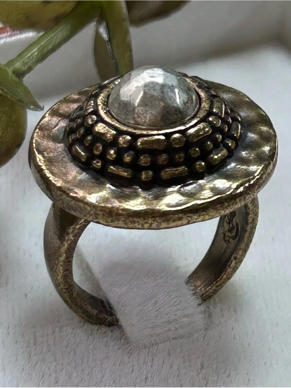 Premier Designs Bronze Tone Dome Ring